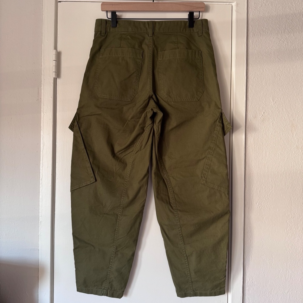 Barrel-Leg Utility Pant in Garment-Dyed Twill Sz 0 NWT - Picture 2 of 3